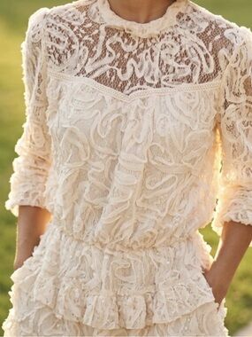 ❤️ Endless Rose Lace Blouse in Soft Cream